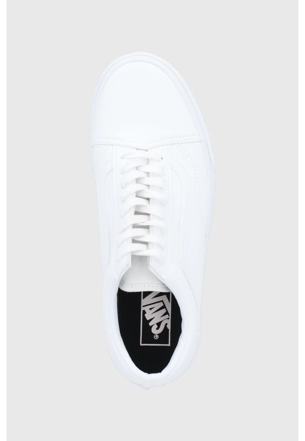 Vans Tenisówki UA Old Skool kolor biały na płaskiej podeszwie. Nosek buta: okrągły. Zapięcie: sznurówki. Kolor: biały. Materiał: guma. Obcas: na płaskiej podeszwie