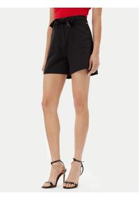 Guess Szorty materiałowe W5GD0I WH9Y2 Czarny Loose Fit. Kolor: czarny. Materiał: syntetyk
