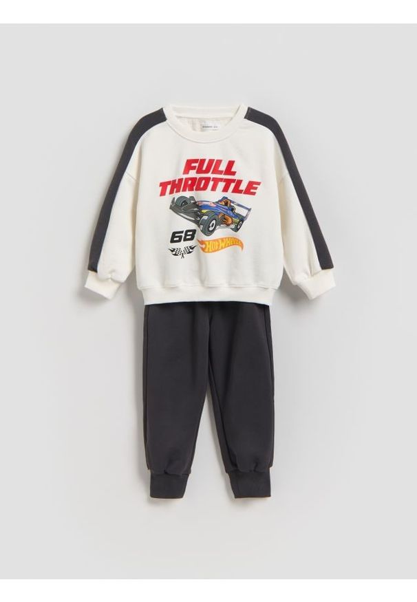 Reserved - Komplet Hot Wheels - ciemnoszary. Kolor: szary. Materiał: dzianina, bawełna