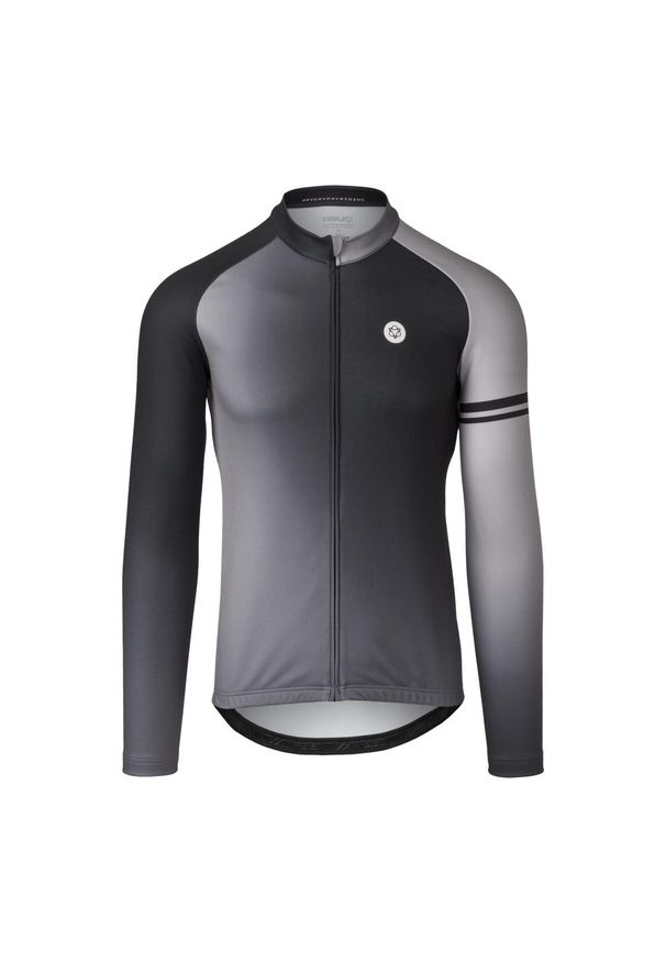 AGU - Gradient Jersey LS Essential Men. Kolor: czarny. Materiał: jersey. Wzór: gradientowy