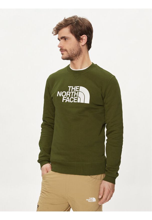 The North Face Bluza Drew Peak NF0A4SVR Zielony Regular Fit. Kolor: zielony. Materiał: bawełna