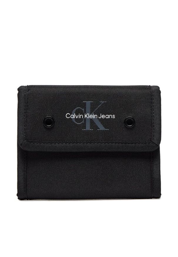Calvin Klein Jeans Duży Portfel Męski Sport Essentials Velcro Wallet K50K511437 Czarny. Kolor: czarny