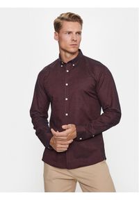 Lindbergh Koszula 30-203174 Czerwony Slim Fit. Kolor: czerwony. Materiał: bawełna