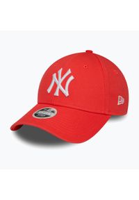 Czapka z daszkiem damska New Era League Essential 9Forty New York Yankees. Kolor: czerwony