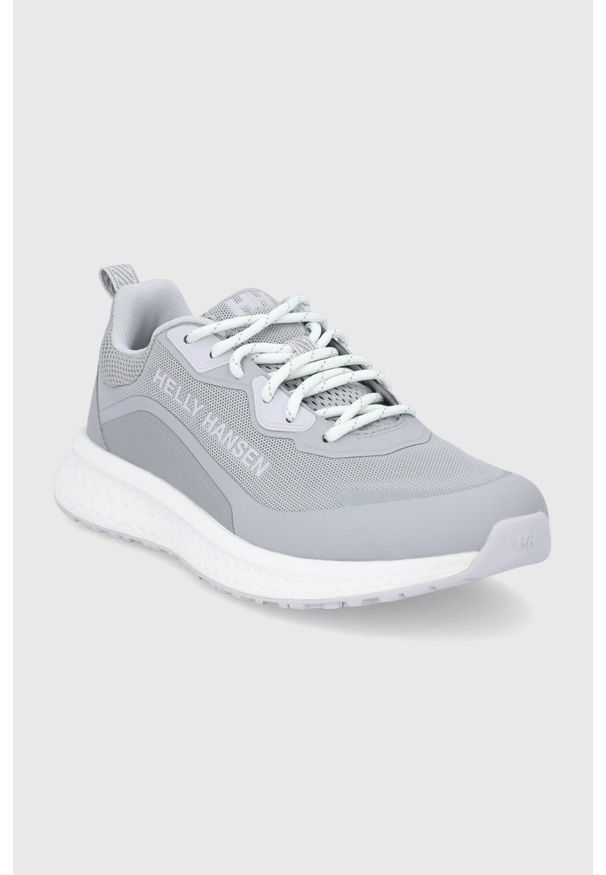 Helly Hansen buty kolor szary. Nosek buta: okrągły. Zapięcie: sznurówki. Kolor: szary. Materiał: guma