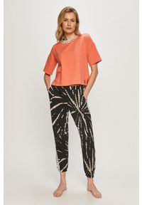 DKNY - Dkny - T-shirt piżamowy YI2422472. Kolor: pomarańczowy. Materiał: dzianina #3