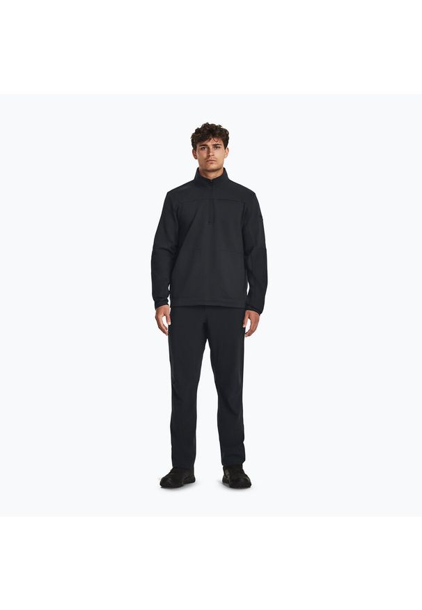 Bluza męska z zamkiem 1/2 Under Armour Tac Rival Job Fleece. Kolor: czarny