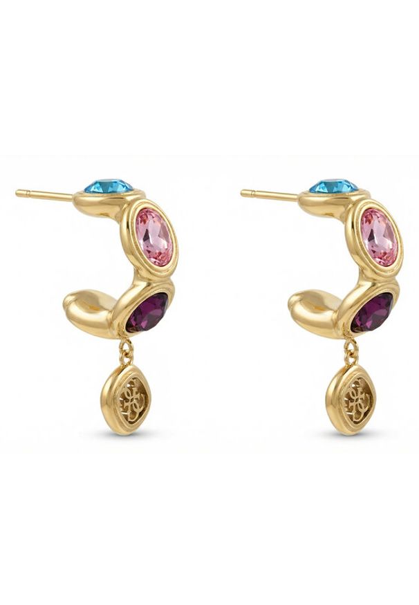 Guess Kolczyki JUBE05 571JW Złoty. Materiał: ze stali, ze stali nierdzewnej. Kolor: złoty