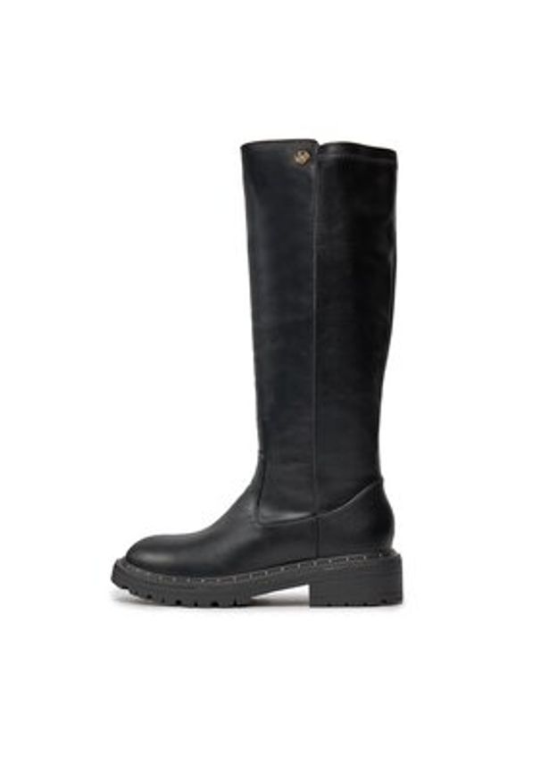 Liu Jo Kozaki Vanessa 4F3737 EX114 Czarny. Kolor: czarny. Materiał: skóra