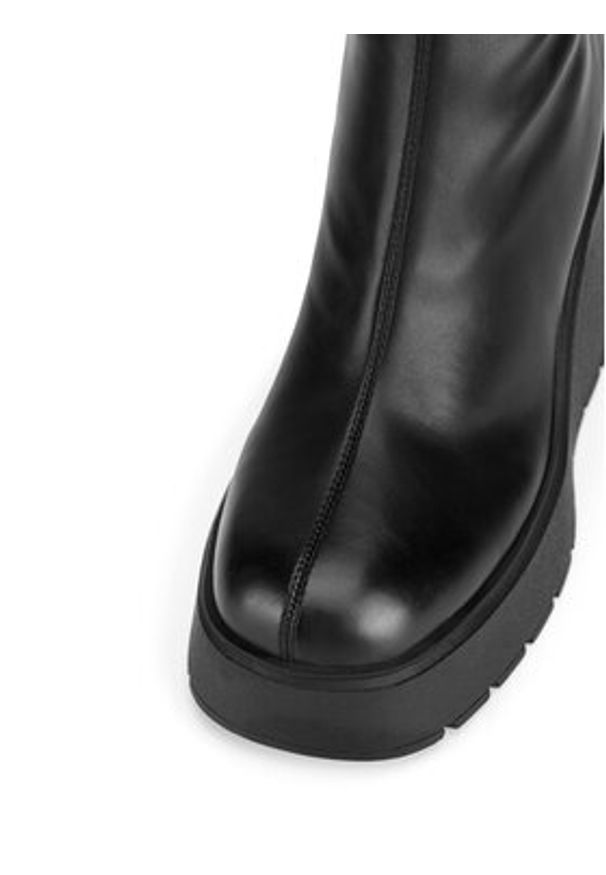 DeeZee Botki HY60195-1 Czarny. Kolor: czarny. Materiał: skóra