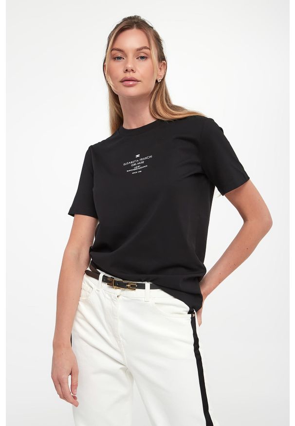 Elisabetta Franchi - T-shirt damski ELISABETTA FRANCHI