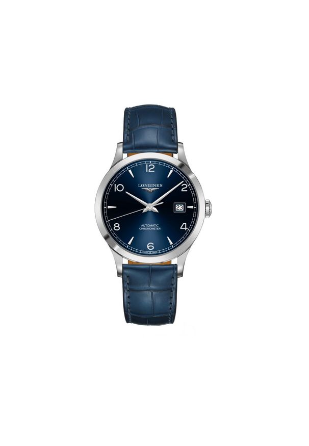 LONGINES Record L2.821.4.96.4. Materiał: skóra. Styl: klasyczny, casual
