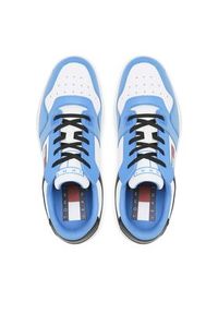 Tommy Jeans Sneakersy Basket Leather EM0EM01162 Niebieski. Kolor: niebieski. Materiał: skóra #4