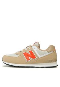New Balance Sneakersy GC574HBO Beżowy. Kolor: beżowy. Materiał: zamsz, skóra. Model: New Balance 574 #4