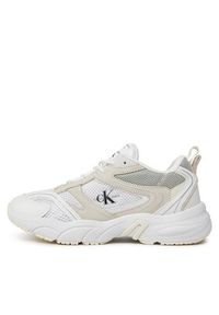 Calvin Klein Jeans Sneakersy Retro Tennis Su-Mesh Wn YW0YW00891 Biały. Kolor: biały. Materiał: mesh