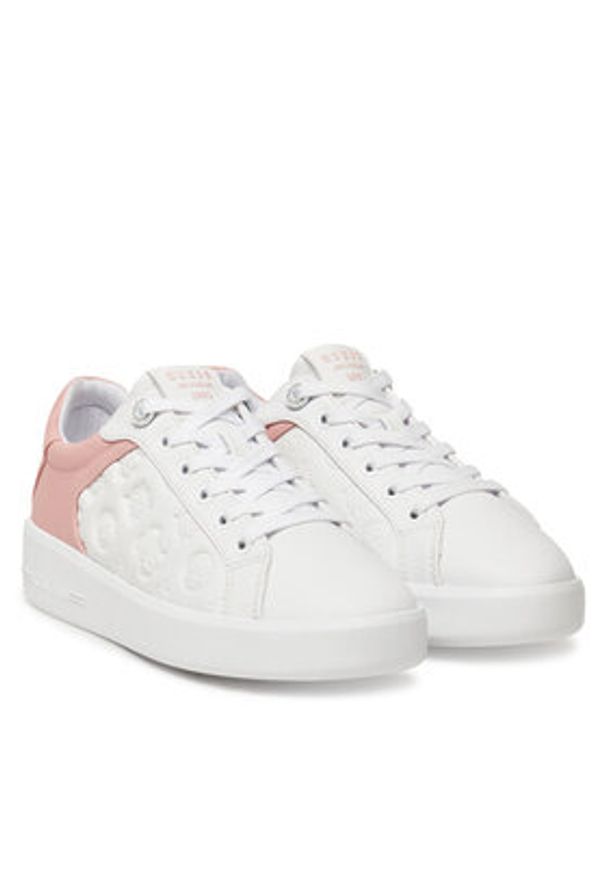 Guess Sneakersy FLJRON FAL12 Biały. Kolor: biały. Materiał: skóra
