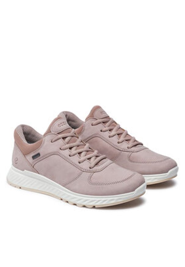 ecco - ECCO Sneakersy Exostride W 83530302386 Szary. Kolor: szary. Materiał: skóra, nubuk