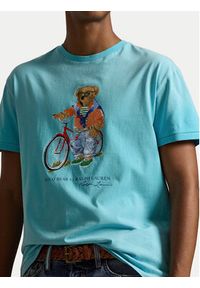 Polo Ralph Lauren T-Shirt 710B16613001 Niebieski Regular Fit. Typ kołnierza: polo. Kolor: niebieski. Materiał: bawełna #3