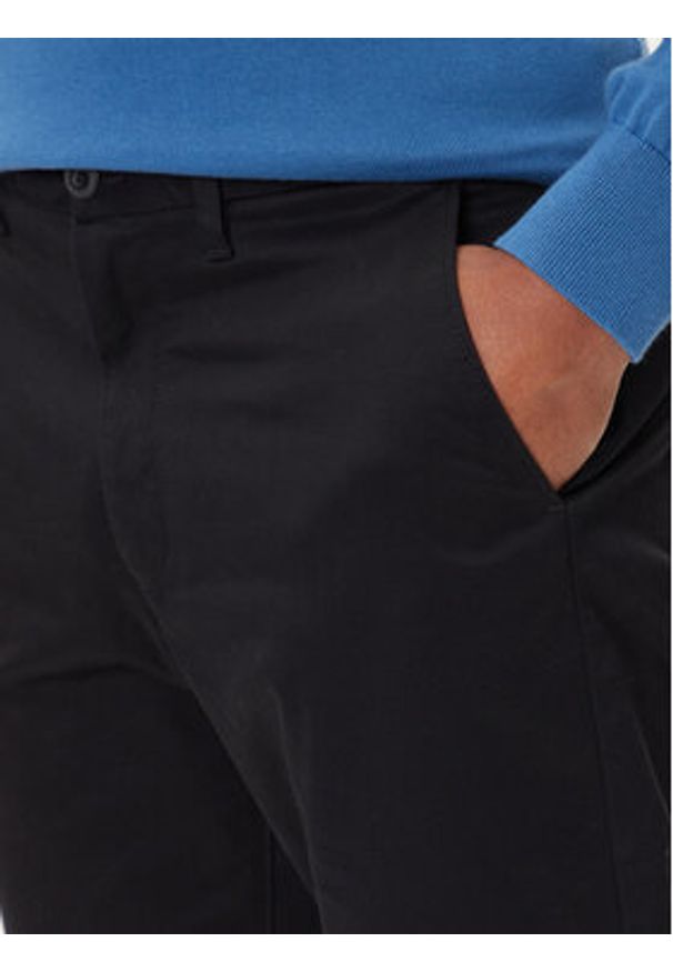 Calvin Klein Chinosy LV040EM633 Czarny Slim Fit. Kolor: czarny. Materiał: bawełna