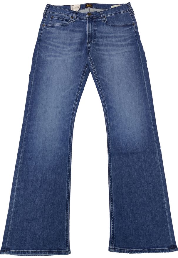 Lee - LEE TRENTON MĘSKIE SPODNIE JEANSOWE JEANSY DZWONY MID STONE L709ONSA 112324010