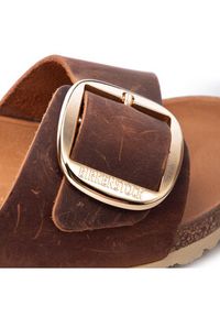 Birkenstock Klapki Madrid Big Buckle 1006525 Brązowy. Kolor: brązowy. Materiał: skóra, nubuk #6
