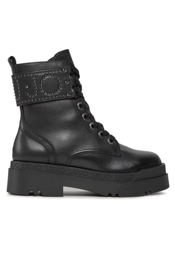 Liu Jo Trzewiki Love 42 SF3031 P0102 Czarny. Kolor: czarny. Materiał: skóra