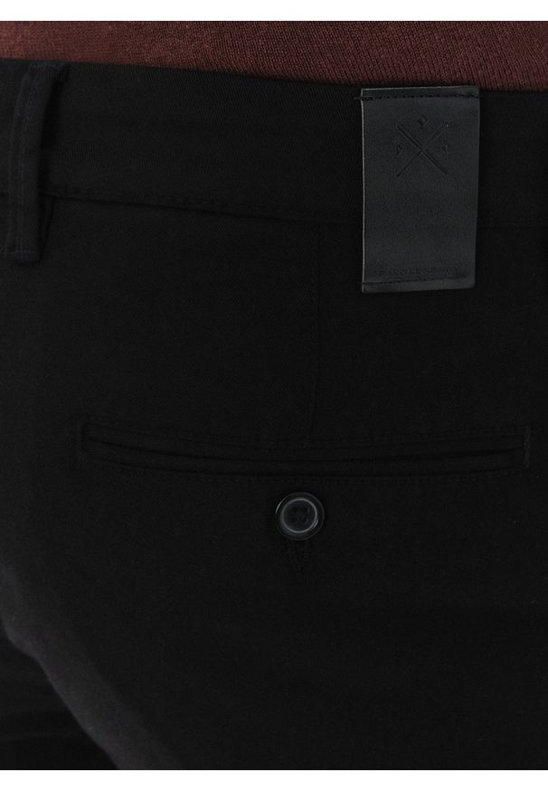 Pako Lorente - PAKO LORENTE – Casualowe czarne spodnie męskie. Okazja: na co dzień. Kolor: czarny. Materiał: wiskoza, poliester, elastan. Wzór: gładki. Sezon: jesień. Styl: casual