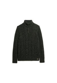 Sweter zapinany na zamek Superdry Jacob. Kolor: czarny #1