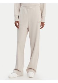 DKNY Sport Spodnie dresowe DP6P3795 Beżowy Regular Fit. Kolor: beżowy. Materiał: bawełna #1