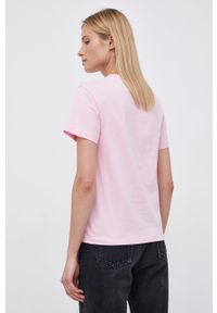 Local Heroes - T-shirt bawełniany. Okazja: na co dzień. Kolor: różowy. Materiał: bawełna. Wzór: nadruk. Styl: casual #3