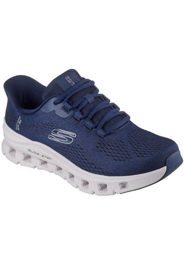 skechers - Buty sportowe męskie Skechers Glide step Pro Elron. Kolor: niebieski. Materiał: materiał