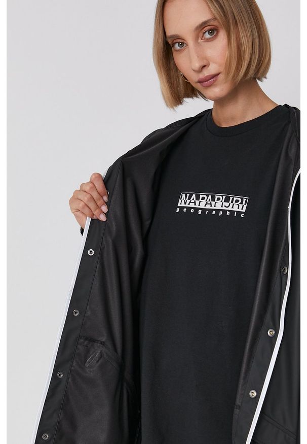 Rains - Kurtka przeciwdeszczowa 1201 Jacket. Typ kołnierza: kaptur. Kolor: czarny