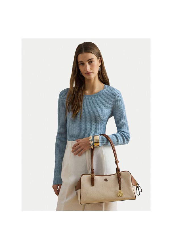 Lauren Ralph Lauren - Torebka LAUREN RALPH LAUREN. Kolor: beżowy