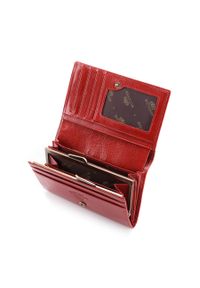 Wittchen - Damski portfel ze skóry z kieszenią na bigiel czerwony. Kolor: czerwony. Materiał: skóra #2