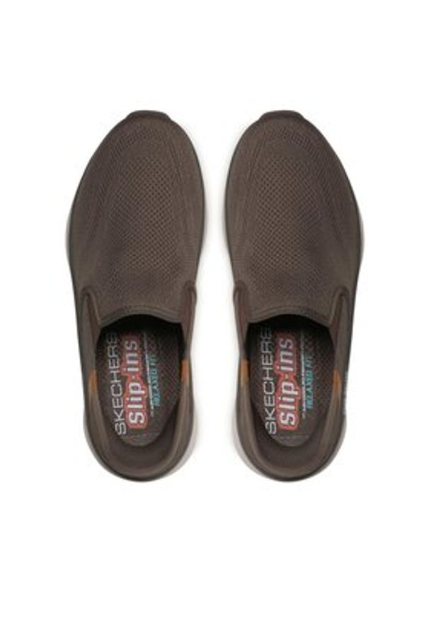 skechers - Skechers Półbuty D'Lux Walker Orford 232455 Brązowy. Kolor: brązowy. Materiał: materiał