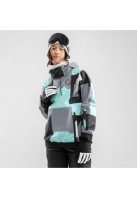 SIROKO - Kobieta Sporty zimowe Damska kurtka snowboardowa W1-W Ushuaia Siroko Turkusowy. Kolor: niebieski, wielokolorowy, szary. Materiał: softshell, materiał. Sezon: zima. Sport: snowboard