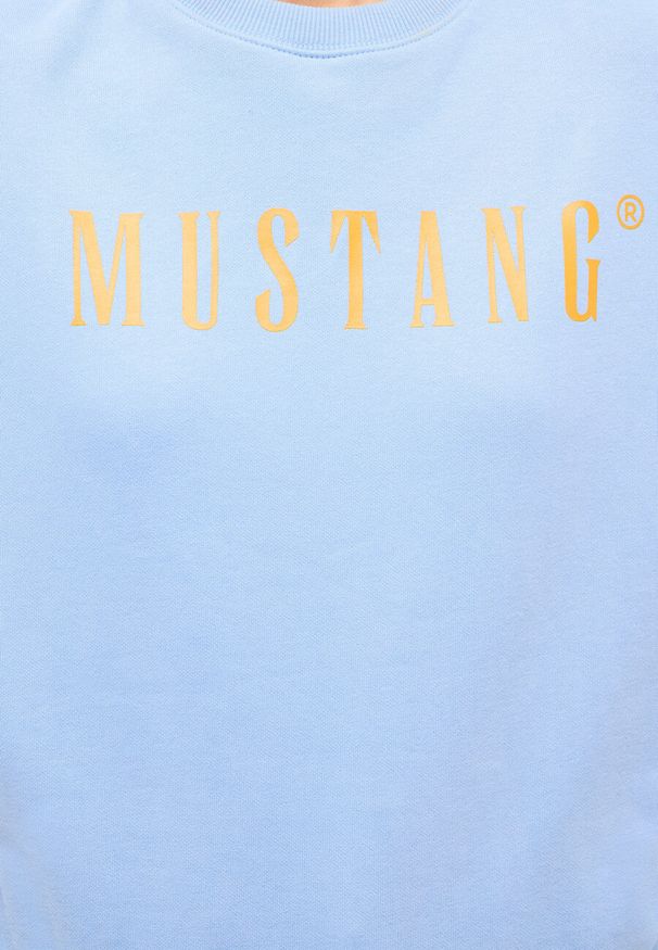 Mustang - DAMSKA BLUZA MUSTANG LOGO Aberdeen Placid Blue 1014960 5057