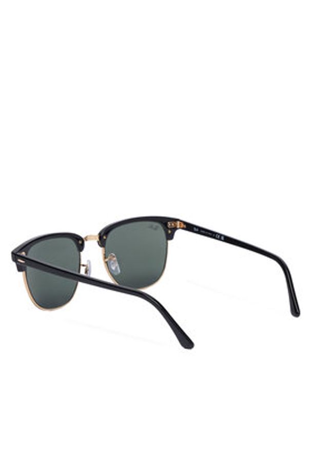 Ray-Ban Okulary przeciwsłoneczne Clubmaster 0RB3016 W0365 Czarny. Kolor: czarny. Materiał: syntetyk