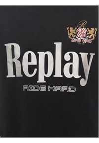 Replay Bluza M6823.000.23650PW Czarny Regular Fit. Kolor: czarny. Materiał: bawełna #6