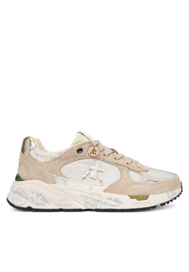 Premiata Sneakersy Mased Var 8116 Beżowy. Kolor: beżowy. Materiał: zamsz, skóra