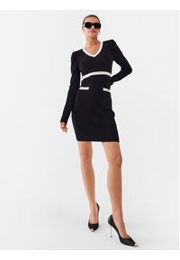 Liu Jo Sukienka dzianinowa CF3013 MS99E Czarny Slim Fit. Kolor: czarny. Materiał: dzianina, syntetyk #5