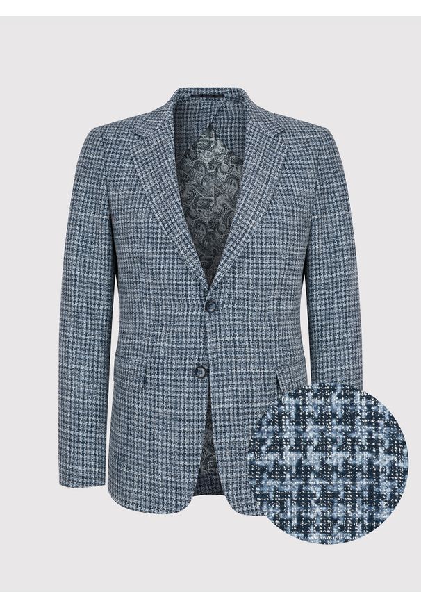 Pako Lorente - PAKO LORENTE – Casualowa marynarka męska w kratkę. Okazja: na co dzień. Wzór: kratka. Styl: casual