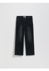 Reserved - Jeansy straight fit - czarny. Kolor: czarny