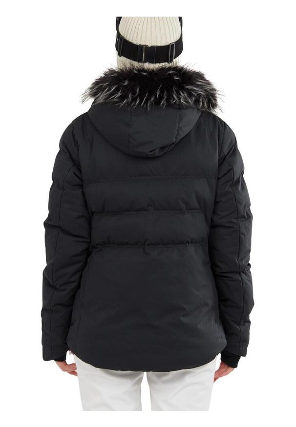 FUNDANGO - Damska kurtka narciarska Fundango Elyra Fur Padded. Kolor: czarny. Materiał: futro, puch. Sport: narciarstwo