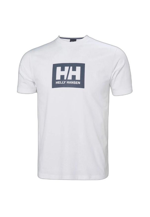 Koszulka Helly Hansen Box 2.0. Kolor: biały. Materiał: bawełna