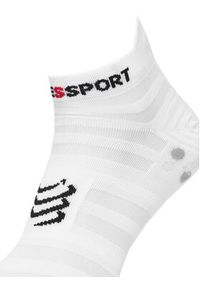 Compressport Skarpety Niskie Unisex Pro Racing Socks v4.0 Ultralight Run Low XU00051B Biały. Kolor: biały. Materiał: poliamid, materiał. Sport: bieganie