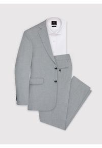 Pako Lorente - PAKO LORENTE – Męska jasnoszara marynarka garniturowa. Kolor: szary. Materiał: tkanina. Styl: klasyczny #9