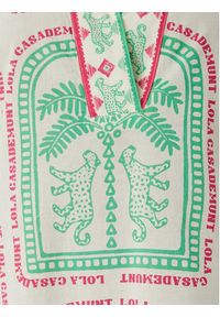 LOLA CASADEMUNT Sukienka letnia LS2616074 Kremowy Regular Fit. Kolor: kremowy. Materiał: bawełna. Sezon: lato #4