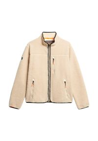 Polarowa bluza z pełnym zamkiem Superdry Outdoor. Kolor: beżowy. Materiał: polar. Sport: outdoor #1