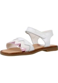 Sandały Pablosky Model 030008p Kolor Biały. Kolor: biały. Materiał: tkanina, skóra